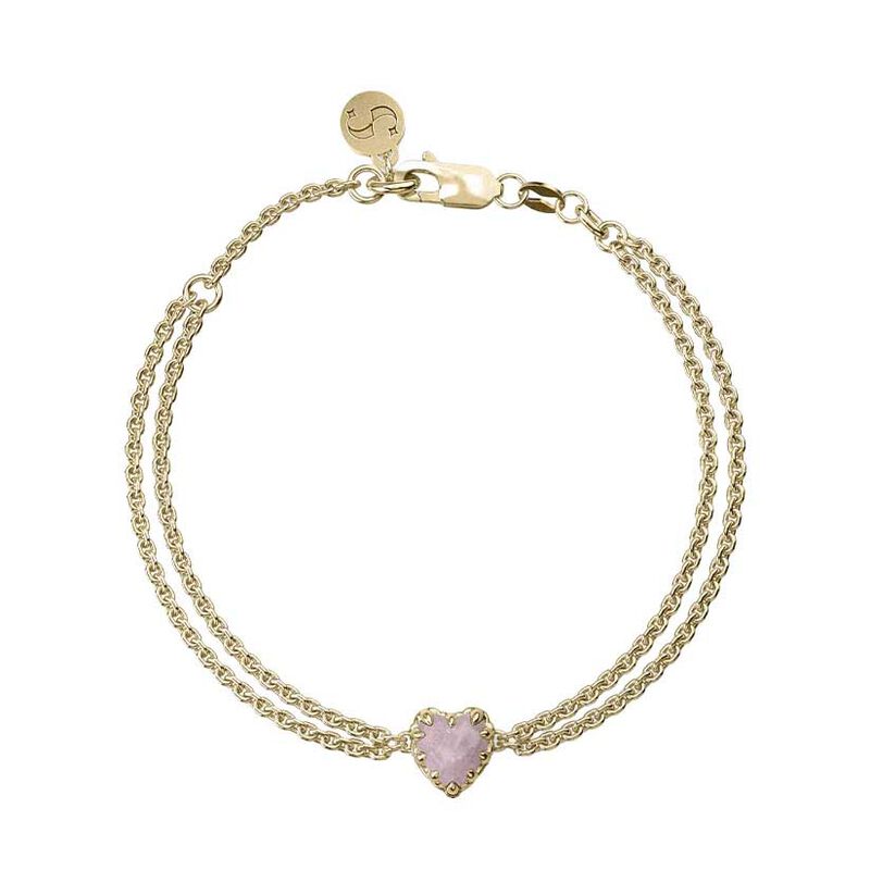 Stolen Girlfriends Club Love Claw Bracelet Rose Quartz image number 0